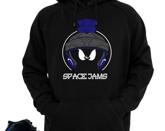 Sudadera con capucha a juego con las zapatillas Air Jordan 11 Space Jam "Marvin XI" Sudadera con capucha negra
