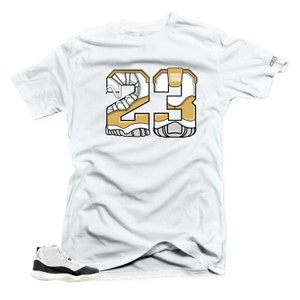 Shirt To Match Jordan 11 Gratiutude DMP- Snelos 23 Gold Sneaker Tees