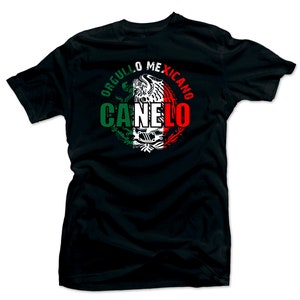 Saul el Canelo  Team Canelo Mens shirt  Boxing Tee. Orgullo Mexicano Unisex Black shirt