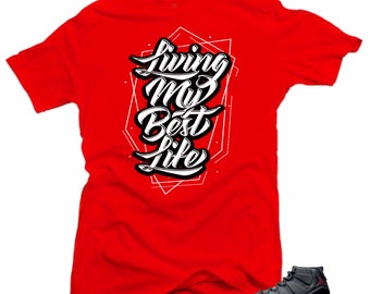 Jordan 11 Bred Snelos Sneaker Match -My Bets Life Red Tee