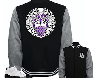 Jordan 11 Concord-Jacket-Medusa 45 Black
