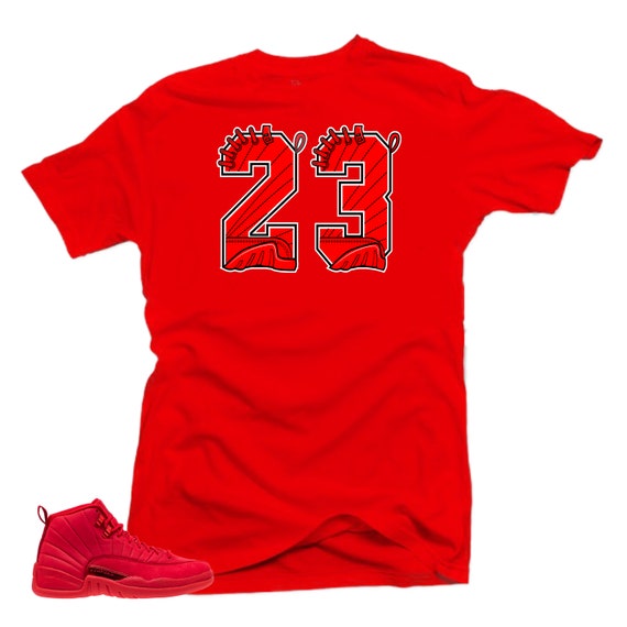 Camisa para Jordan 12 Camiseta Roja Etsy España
