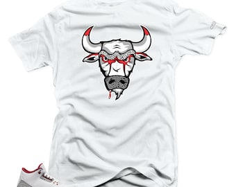 Jordan Retro 3 Cardinal  Shirt Match Sneakers- Bull 3 Tees