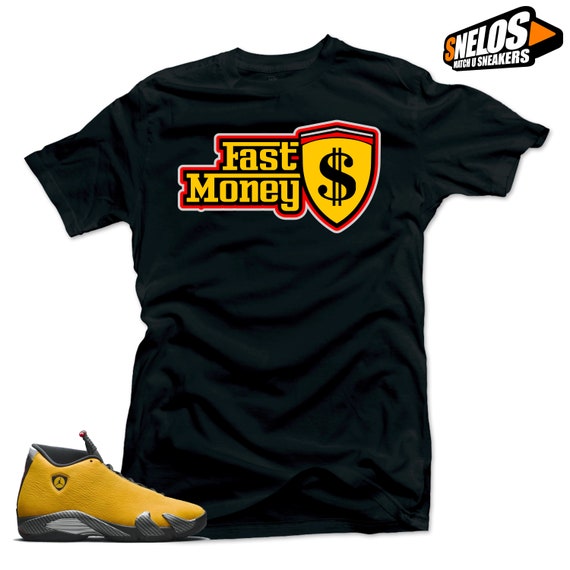 jordan 14 yellow shirt