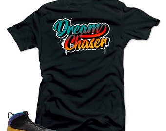 Camisa Partido Jordan Retro 9 Sueño que lo hace -Dream Chaser Camisa Negra