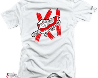 Shirt To Match Jordan 11 Cherry Varsity Red - Ice Cream Air Sneaker Tees