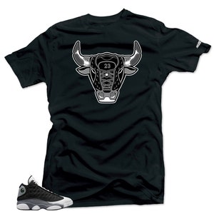 Shirt To Match Jordan 13 Retro Black Flint Bull 13 Sneaker tee