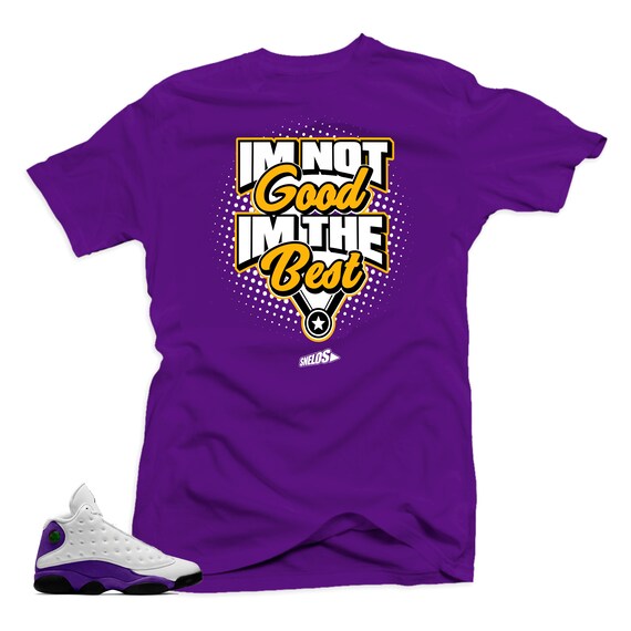 jordan retro 13 lakers shirt