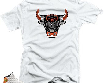 Camisa para combinar Jordan Retro 13 Starfish.Bull 13 Match Tees