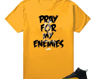 jordan 12 university gold shirts