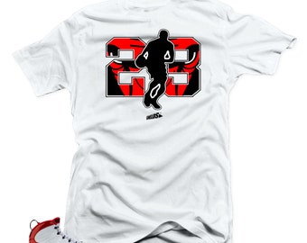 Match Jordan 9 Gym Red- 23 Camiseta Blanca