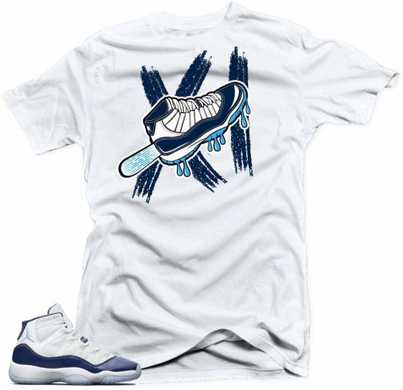 har en finger i kagen Hubert Hudson Intakt Shirt to Match Air Jordan 11 Navy Win Like 82 Sneakers.sole - Etsy