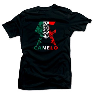Saul el Canelo  Team Canelo Mens shirt  Boxing-Canelo Bandera  Black