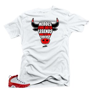 Match Jordan 9 Gym Red- Heroes White