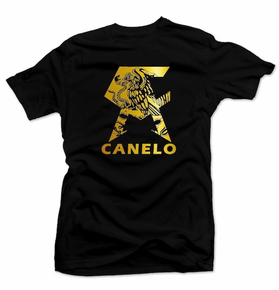Saul el Canelo Team Canelo Mens shirt Boxing Tee Gold Foil. | Etsy
