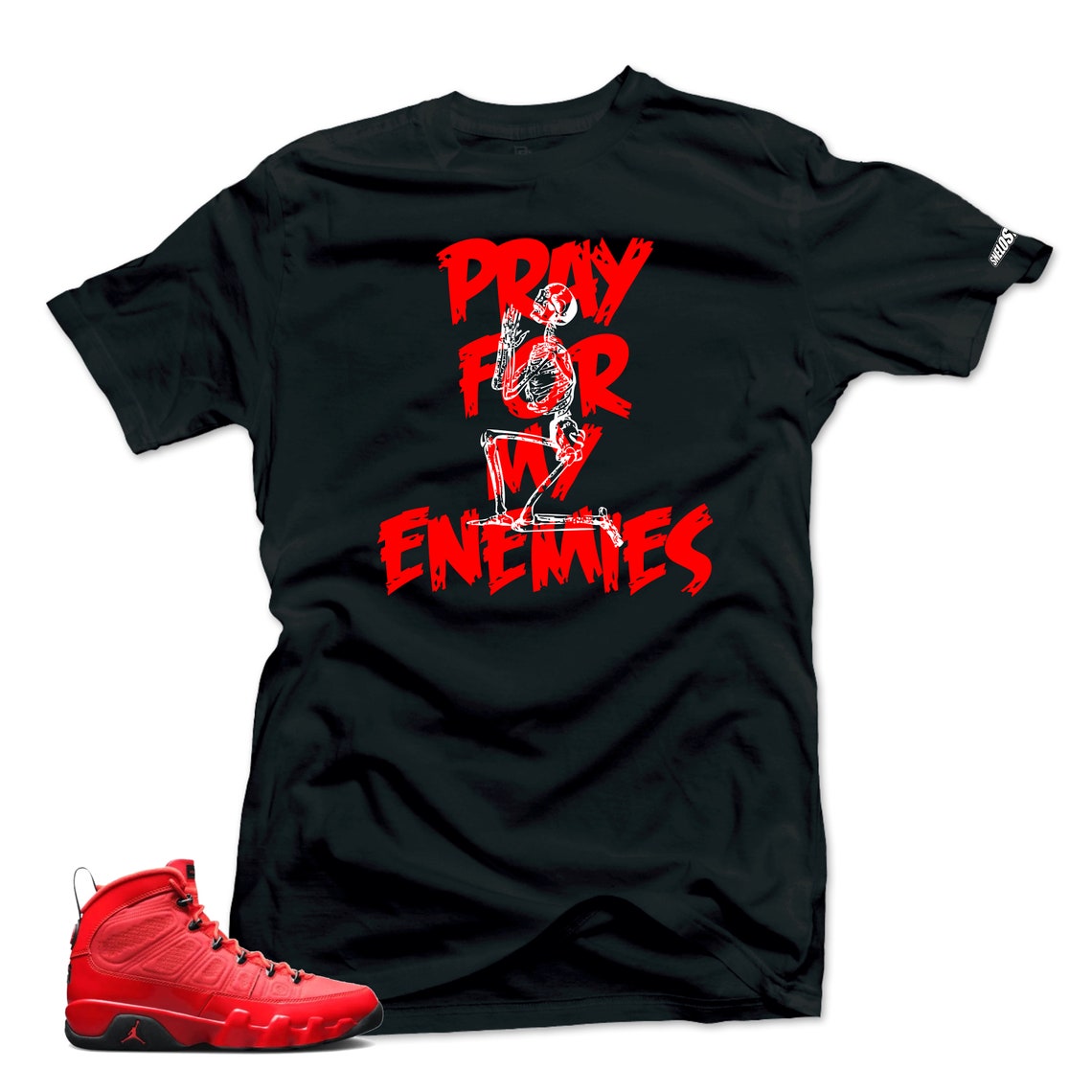 Rap T-Shirt Match Jordan 9 Chile Red main image 0