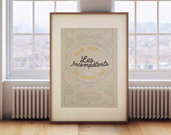 Home Alone quote print download | You're what the French call Les Incompetent, typography art, home decor, wall art, digital download