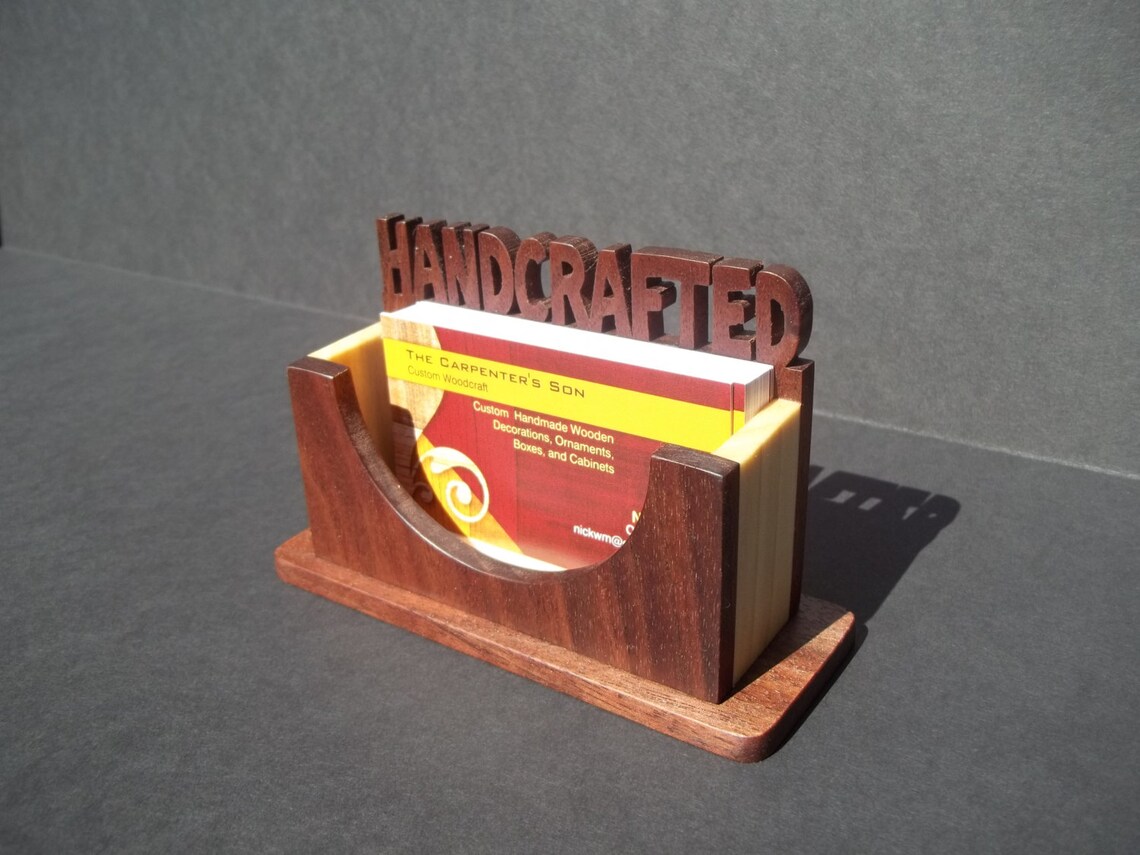 Custom Business Card Display Etsy