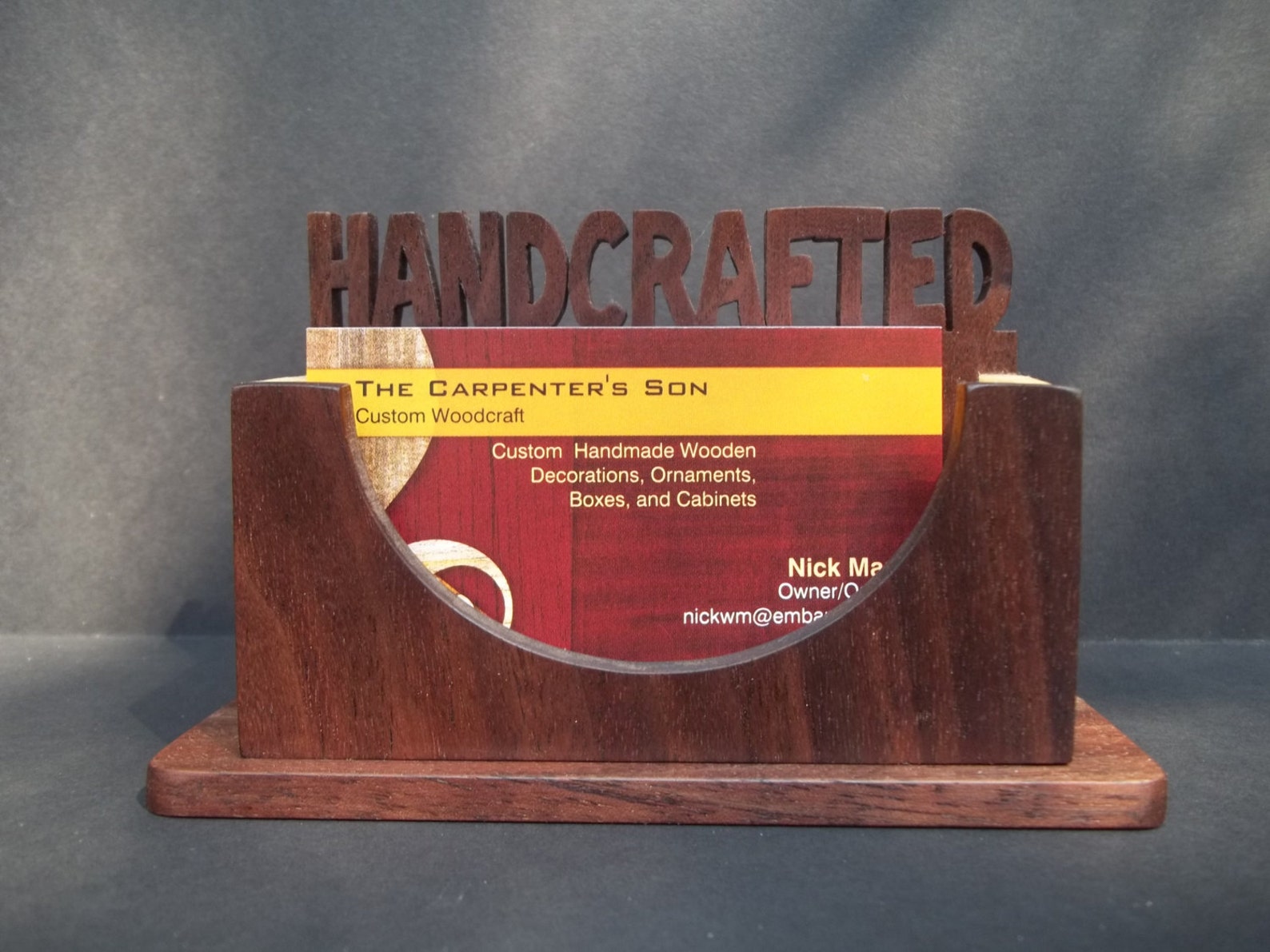 Custom Business Card Display Etsy