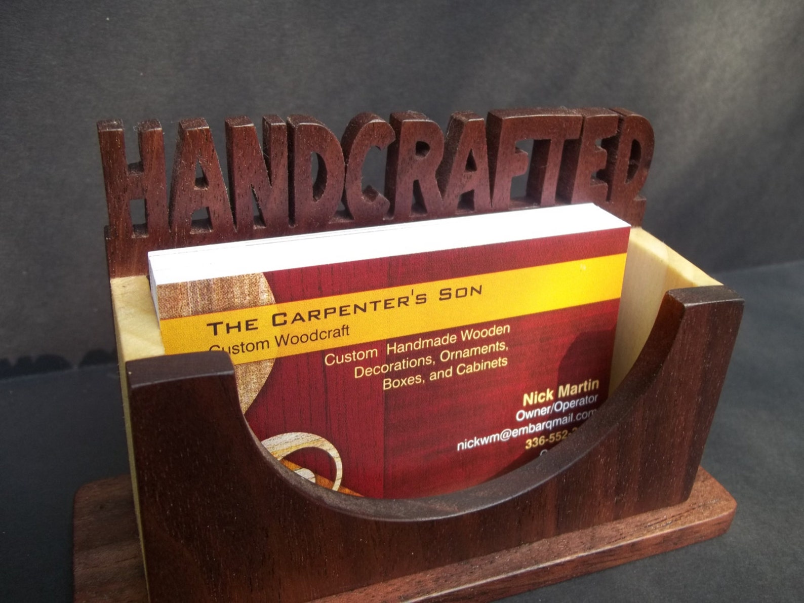 Custom Business Card Display Etsy