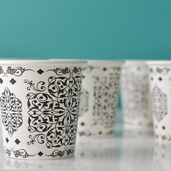 Arabesque 4oz Turkish Coffee and Espresso Paper Cups