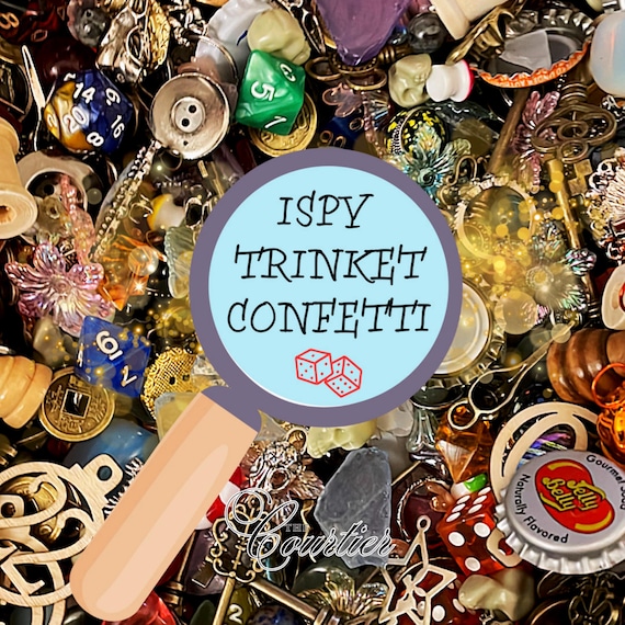 ISPY Crowcore Trinkets Confetti // Mix Trinket Miniature Dice Keys