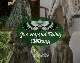 The Graveyard Fairy Curated Clothing Collection // fairycore gothic vintage thrifted sustainable outfit mystery box style bundle gift her
