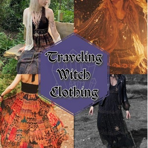 The Traveling Witch Curated Clothing Collection // metaphysical witchy bohemian vintage thrifted mystery bundle box outfit celestial whimsy