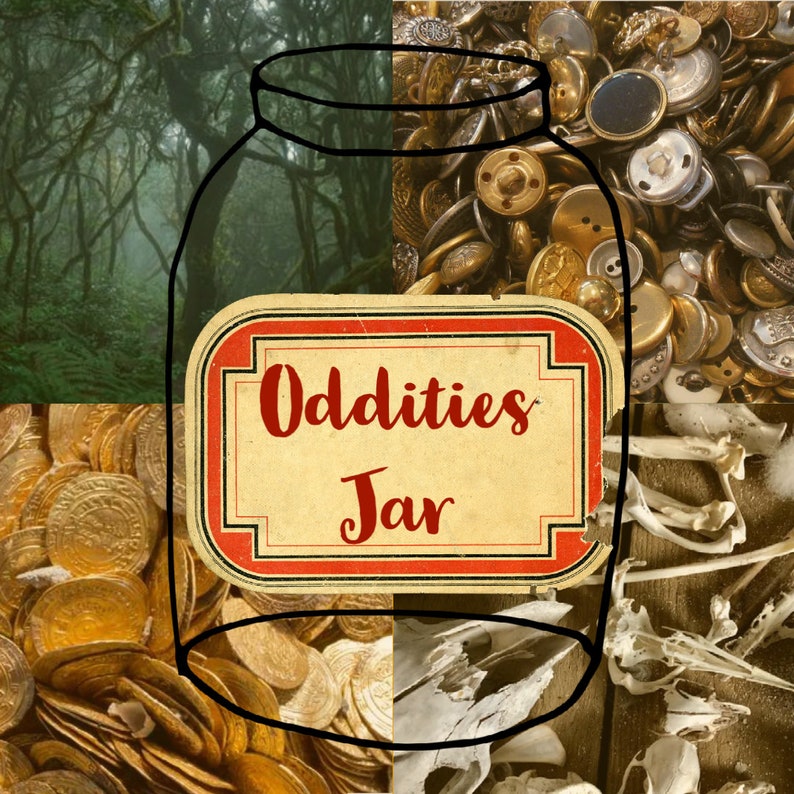 Crowcore Oddities Trinkets Mix \/\/ Confetti Scoop