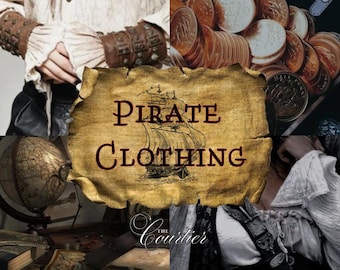 The Pirate Curated Clothing Collection // piratecore mystery box gift for her bundle thrifted sustainable outfit vintage ocean compass