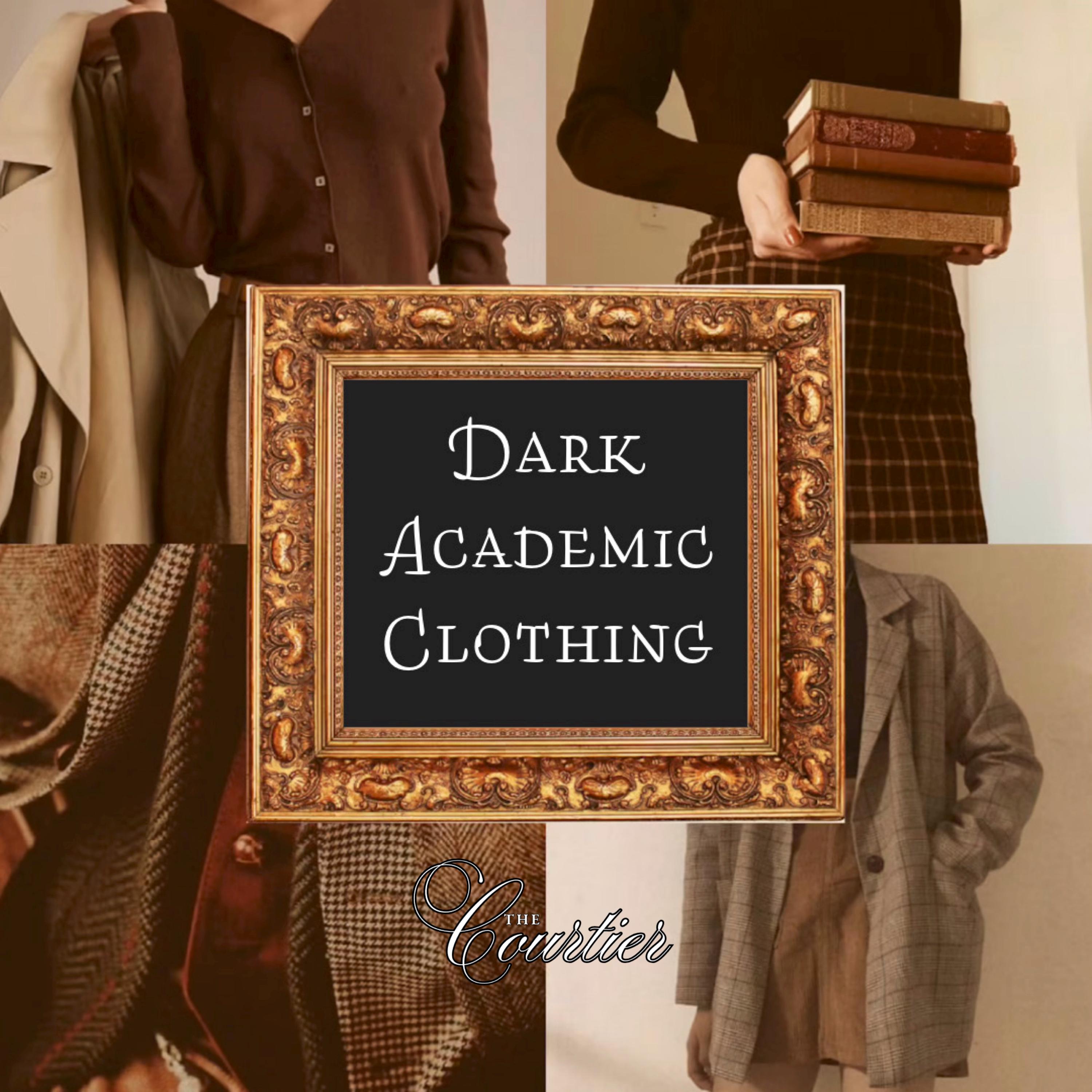 The Dark Academic Curated Clothing Collection // academia romantic vintage thrifted mystery bundle box outfit aesthetic gift her mysterious