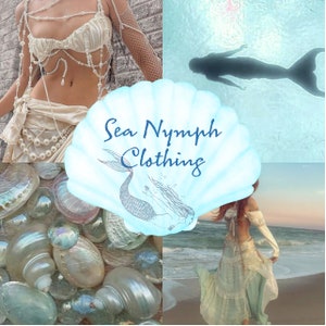 Sea Nymph Curated Clothing Collection // sirencore piratecore siren ocean mermaid naiad mythology thrifted bundle mystery box outfit blue