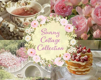 The Sunny Cottage Curated Collection // cottagecore light academia mystery gift box bundle thrift aesthetic pinterest style gift pastel pink