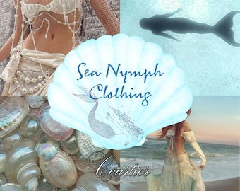 Sea Nymph Curated Clothing Collection // sirencore piratecore siren ocean mermaid naiad mythology thrifted bundle mystery box outfit blue