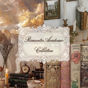 The Romantic Academic Curated Collection // light academia pastel neutral floral vintage aesthetic mystery box bundle thrift gift for her