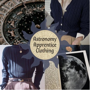 The Astronomy Apprentice Curated Clothing Collection // astrology astro academia zodiac thrifted mystery bundle box gift her outfit stars