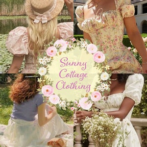 The Sunny Cottage Curated Clothing Collection // cottagecore light academia vintage thrifted mystery box bundle outfit aesthetic style gift