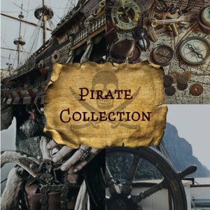 The Pirate Curated Collection // Piratecore Mystery Gift Box Gift For Her Him Compass Anchor Doubloon Skull Crossbones Pirateship Sunken