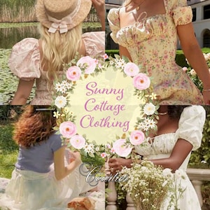 The Sunny Cottage Curated Clothing Collection // cottagecore light academia vintage thrifted mystery box bundle outfit aesthetic style gift