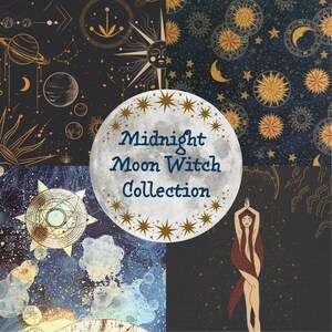 The Midnight Moon Witch Curated Collection // whimsigoth bohemian witchy accessory bundle mystery box gift her magic crystal vintage tarot