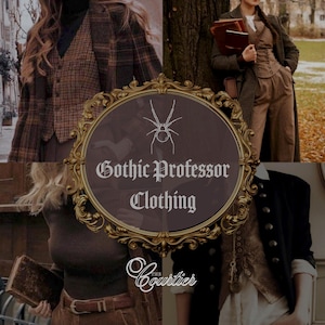 The Gothic Professor Curated Clothing Collection // dark academia aesthetic vintage mystery box style bundle outfit thrift sustainable gift
