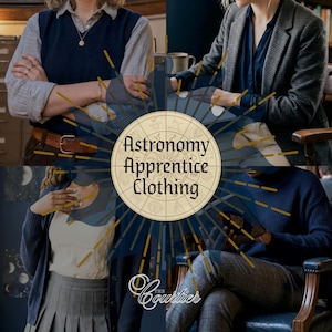 The Astronomy Apprentice Curated Clothing Collection // astrology astro academia zodiac thrifted mystery bundle box gift her outfit stars