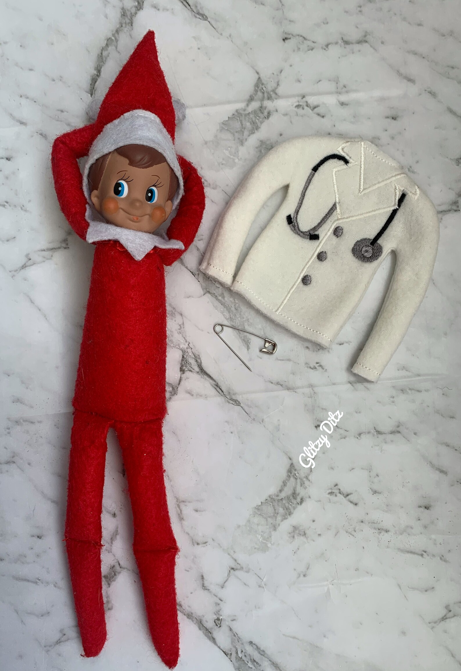 Elf doctor outfit elf jumper elf on the shelf elf prop elf | Etsy