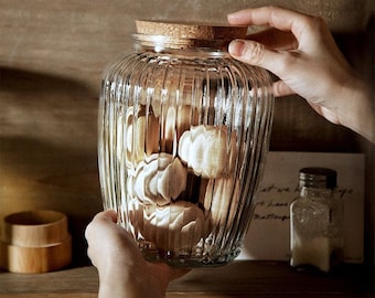 Glass Jar with Cork Lid