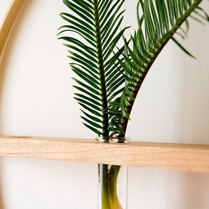 Bamboo/Wood wall hanging propagation vase image 6