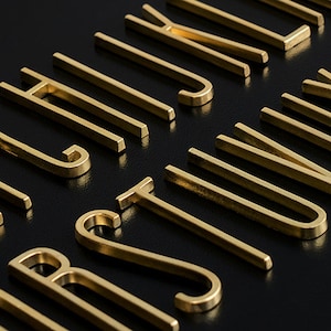 Letrero de bronce