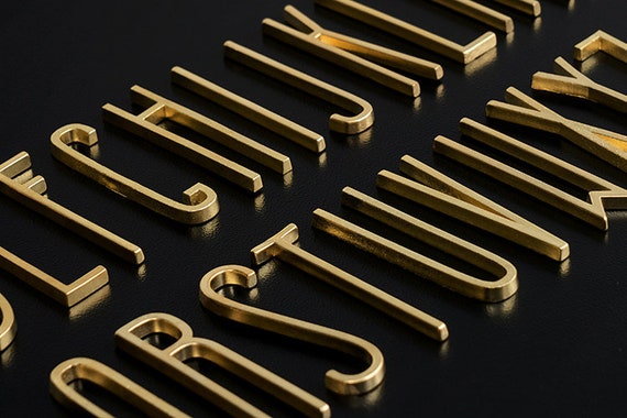 Brass sign