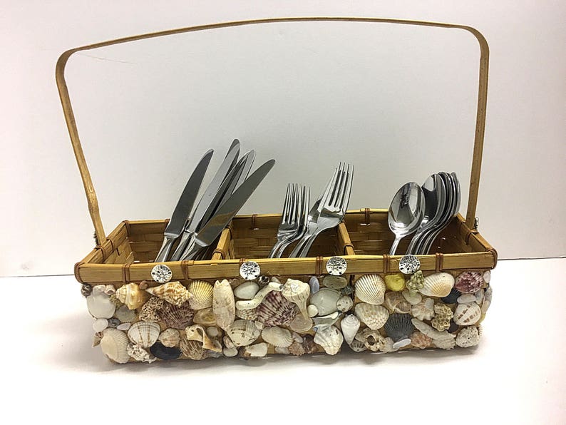 Picnic utensil holder beach decor Etsy