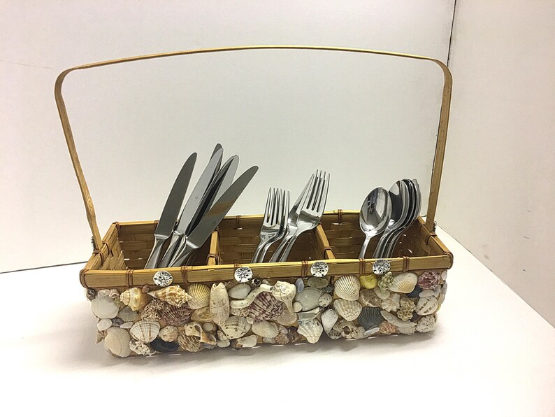 Picnic utensil holder beach decor Etsy