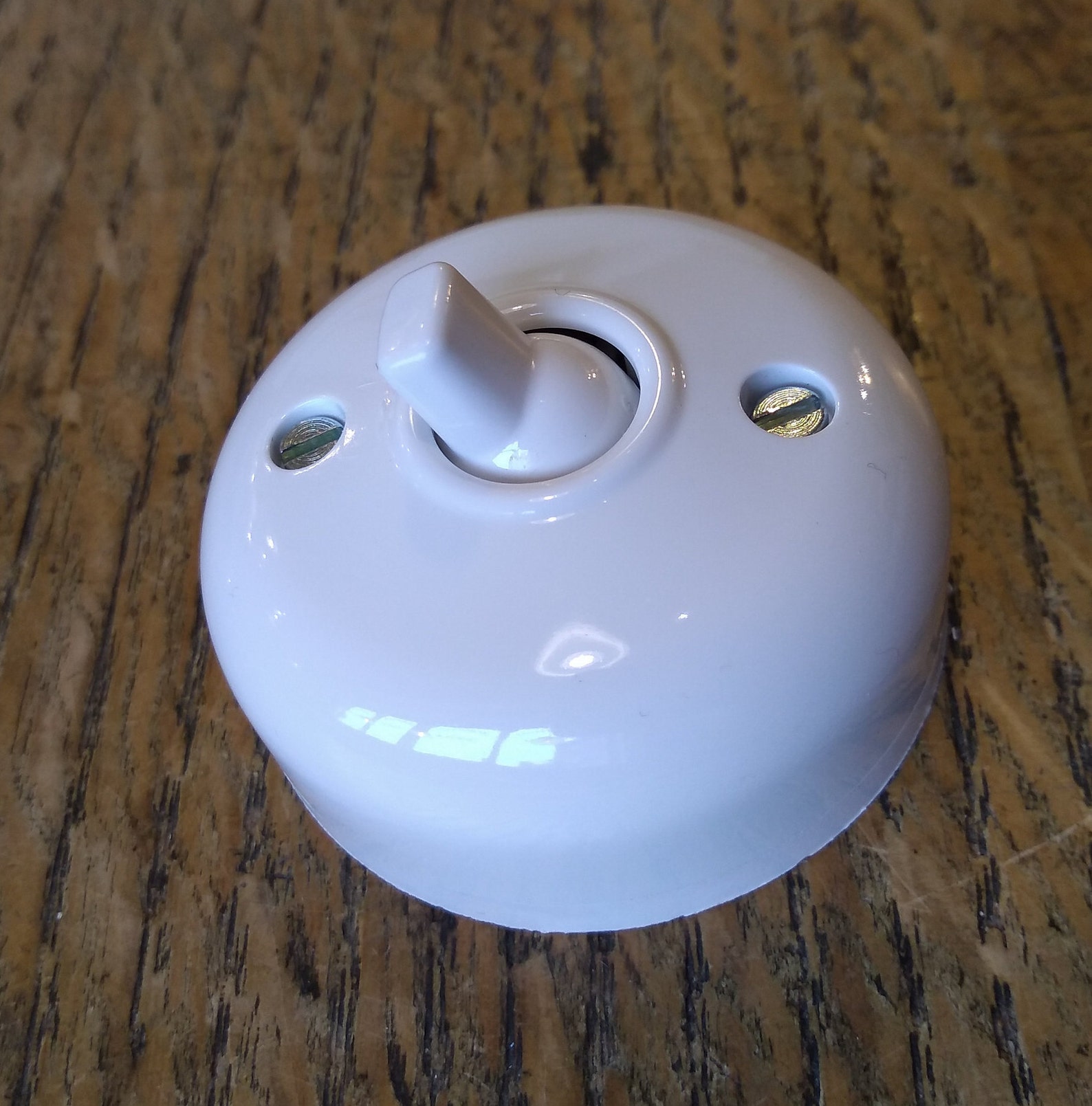 White Bakelite Dolly Light Switch Etsy